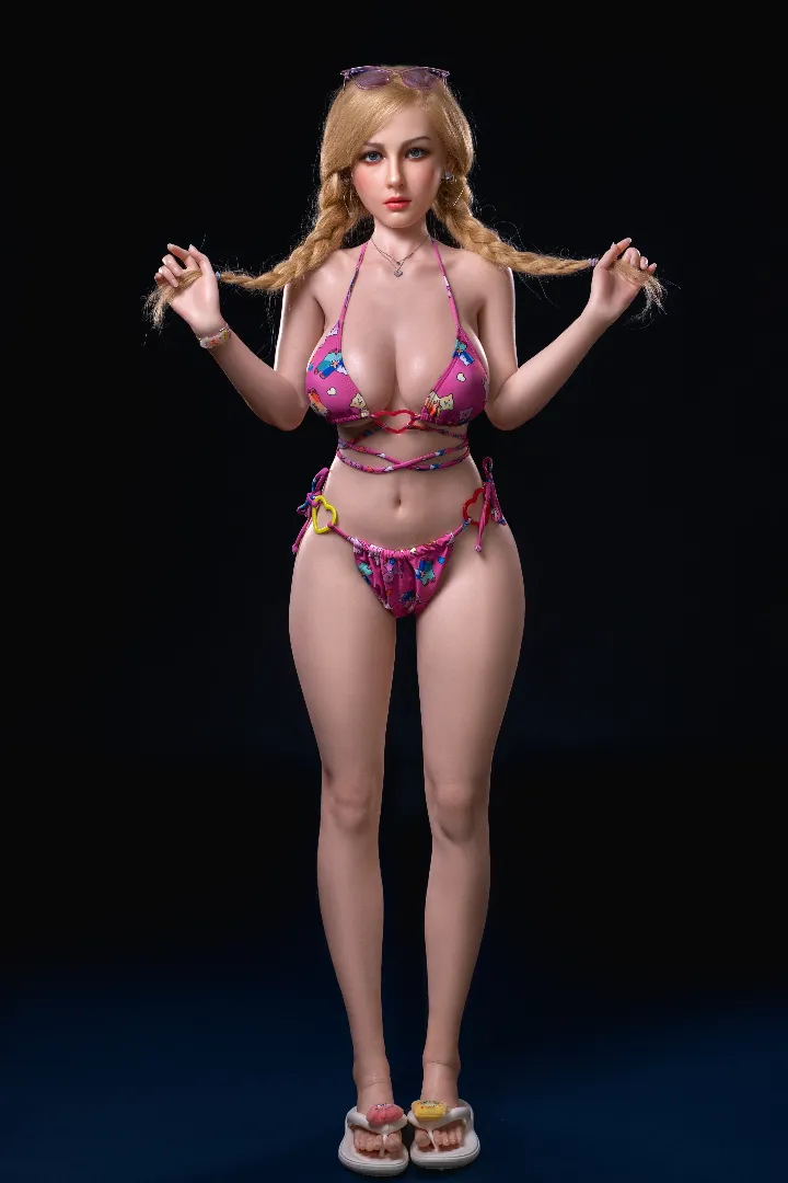 155cm (5ft1) F-Cup Silikon Patung Seks Elizabeth Kepala #12